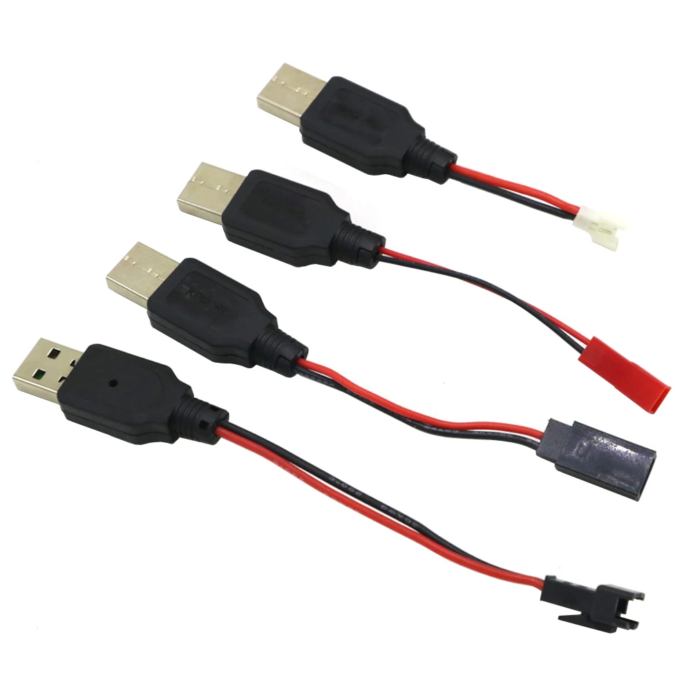 usb charging 3 7v lithium battery charger cable usb to jstsmfutaba plug for rc lipo mini drone quadcopter car diy cable tool free global shipping