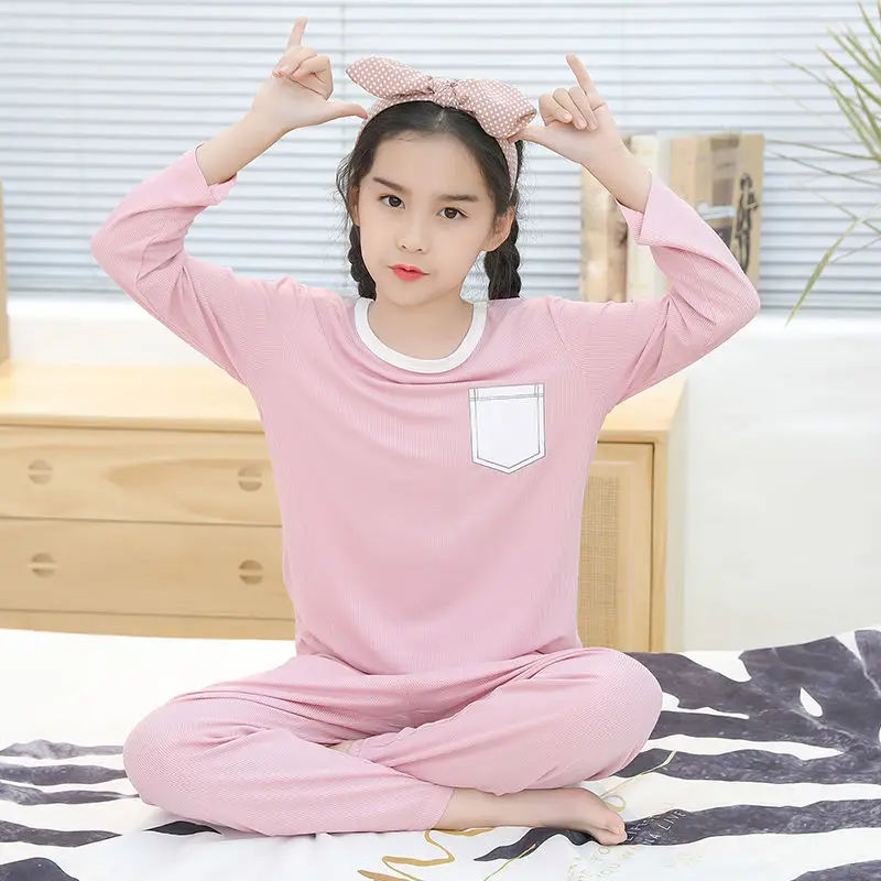 

Children Clothing Pajamas Set For Girls Pyjamas Kids Sleepwear Autumn Nightwear Boys Baby Pijamas Teens Sleepwear 2 4 6 8 10Year