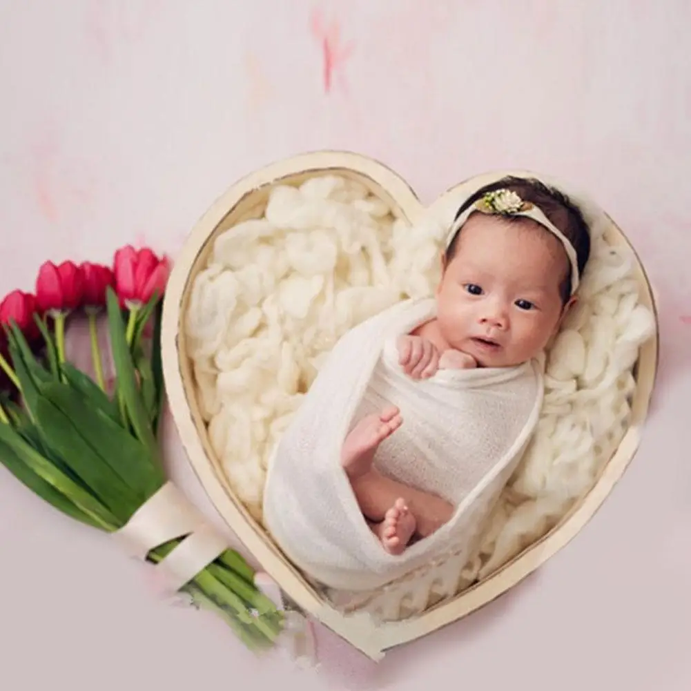 Новорожденный ребенок фотография Любовь Форма кровать реквизит маленький