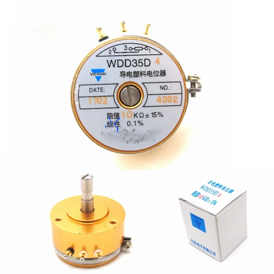 Датчик углового перемещения wdd35d-4 1k2k5k10 klinear 0.1% прецизионный проводящий