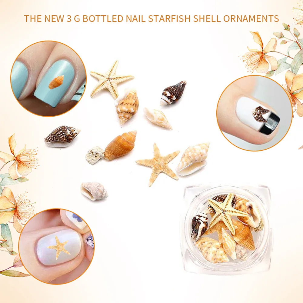 Морская раковина 1 коробка стразы для дизайна ногтей блестящие алмазные