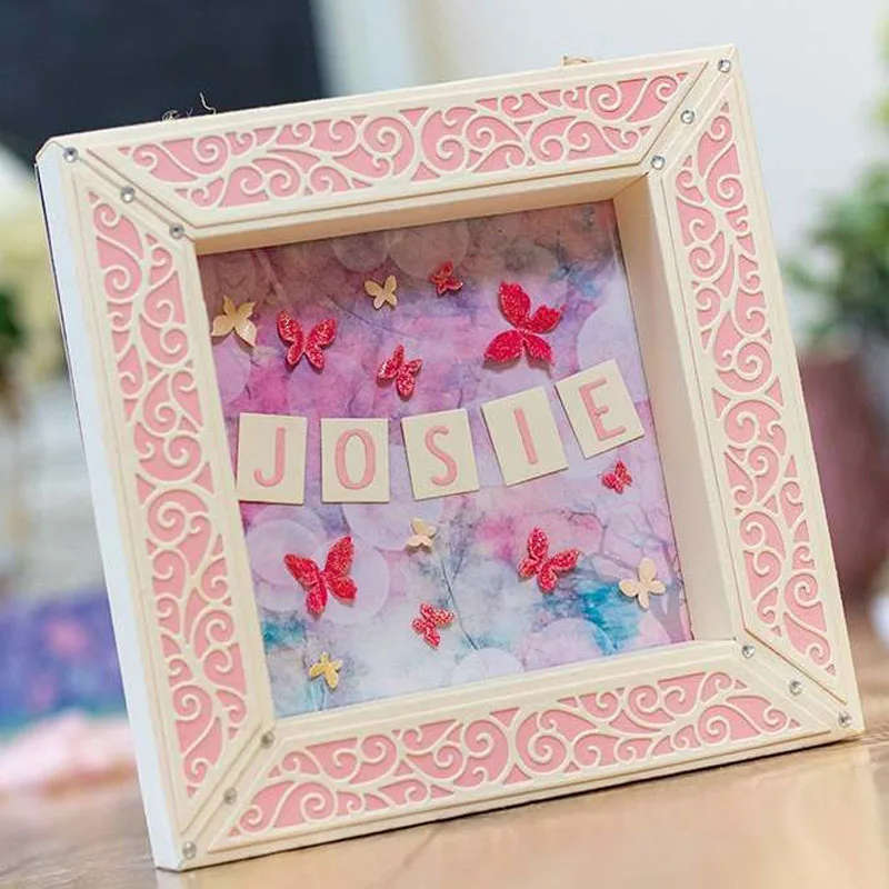 Складная рамка/высечки Rahmen для изготовления карт 4 рамки штампы скрапбукинга