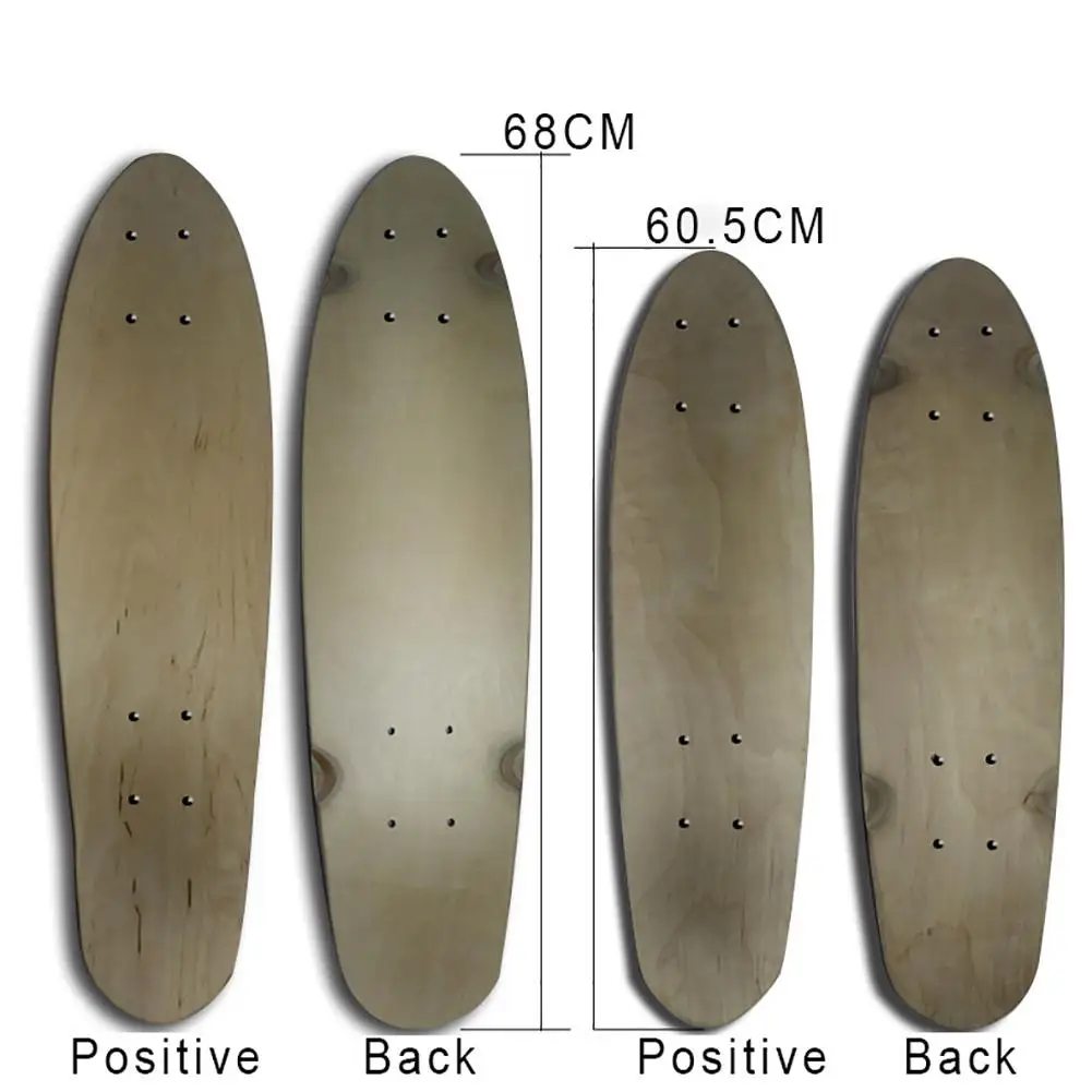 24/27 дюймов скейтборд для рыбы палуба мини крейсер доска клен сделай сам 7-слойная