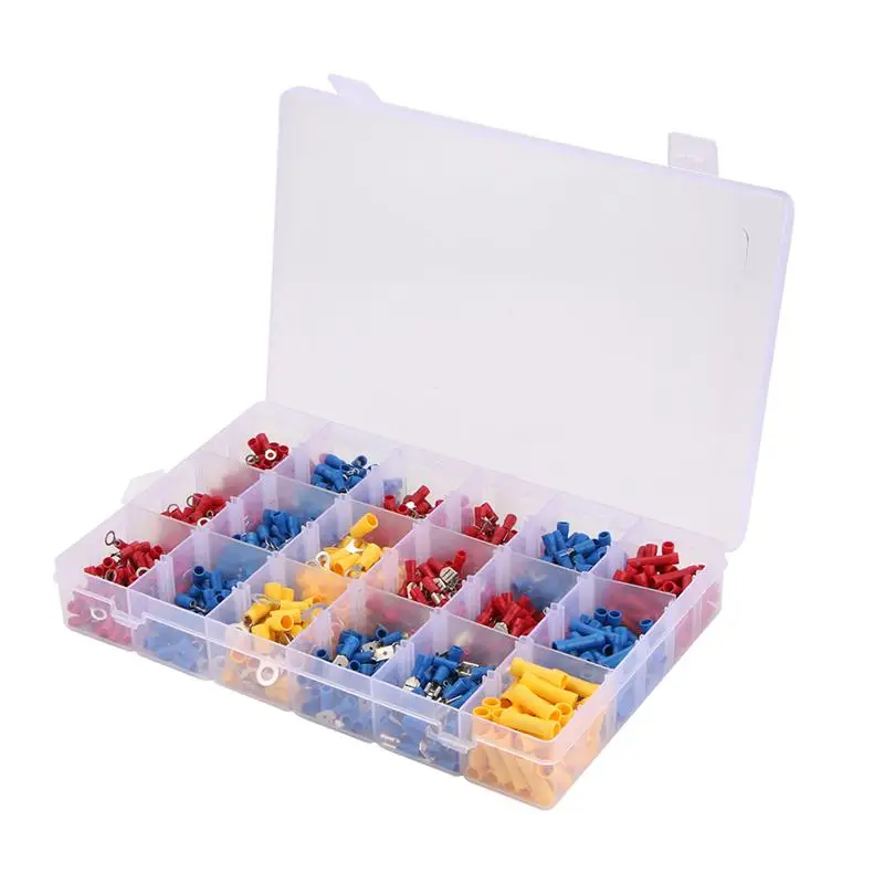 

Crimping Pliers Cable Lugs Set 175pcs Crimping Pliers Connector Plugs 0.5-6 Mm² Insulated Cable Terminals Electrical Connectors