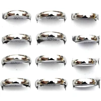 10pcs wholesale simple ring fashion stainless steel ring mens and womens exclusive couple wedding ring shipped randomly