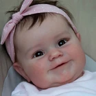 Реалистичная кукла Reborns для малышей, 20-дюймовая открытая улыбающаяся детская игрушка, реалистичные куклы для новорожденных, подарок для младенцев с одеждой