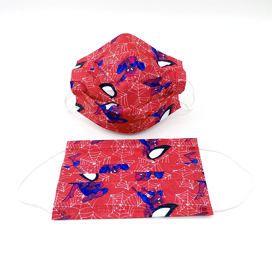 Одноразовые Детские маски для лица от пыли трехслойные фильтрующие из