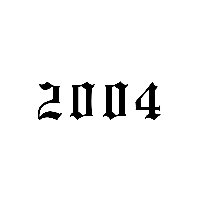 2004 Ожерелье с цифрами 1985- лет, ожерелье со старым английским низом, женское ювелирное изделие из нержавеющей стали, BFF цепочка, колье, Collares De Moda - Окраска металла: 2004
