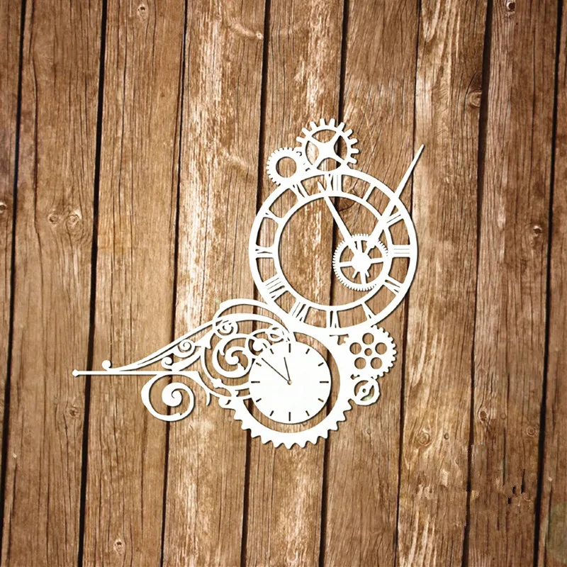 Шестерня стимпанк часы металлические режущие штампы мышь год DIY Скрапбукинг