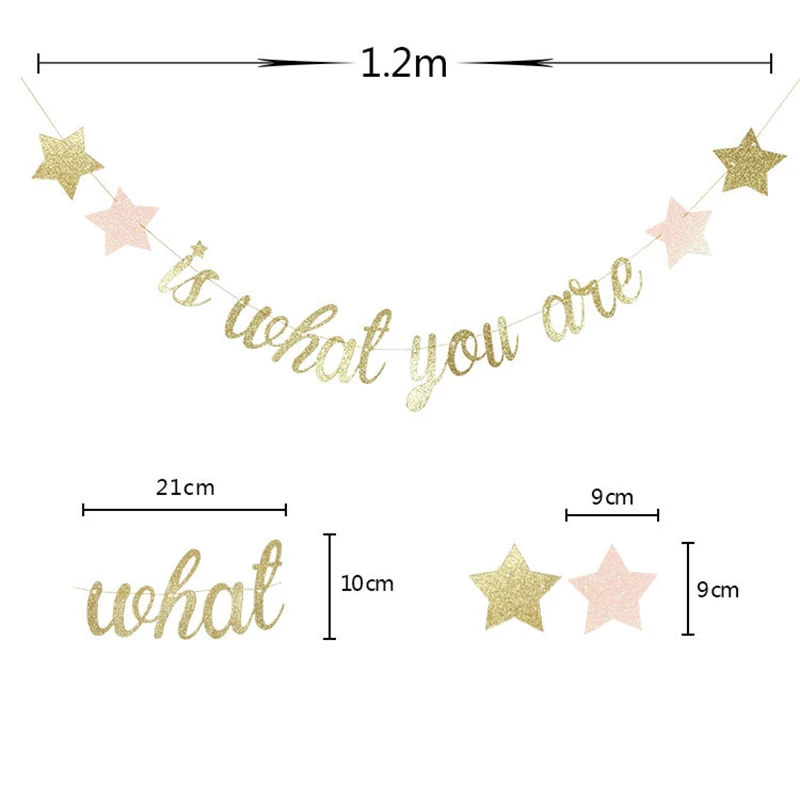 Мерцающая маленькая звезда блестящий баннер Детская гирлянда для душа реквизит