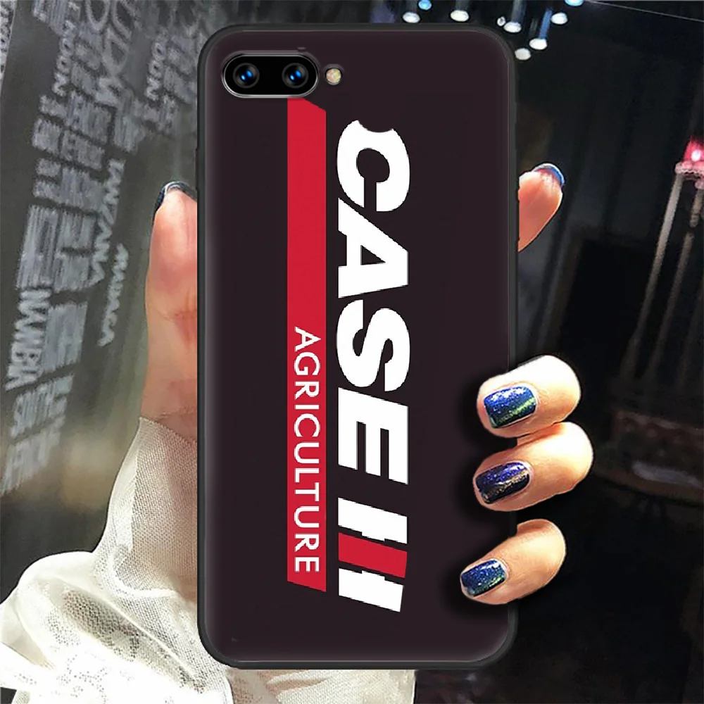 

CASE IH Tractor Brand Phone Case Cover Hull For HUAWEI Honor 8 8c 8a 8x 9 9a 9x V10 MATE 10 20 I Lite Pro black Coque Painting