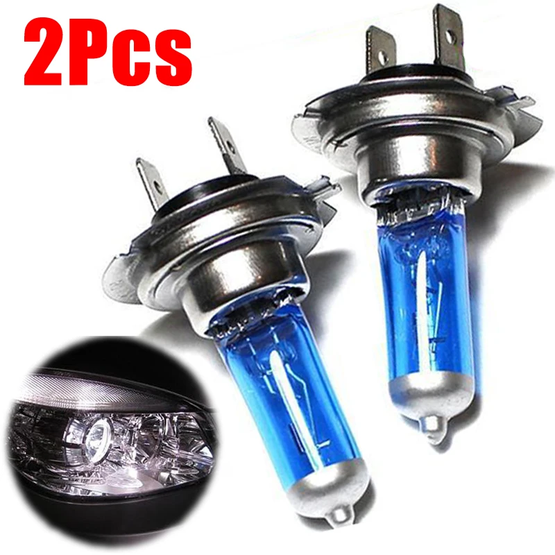 

2Pcs H7 Car Headlight Bulbs for Car Headlights Xenon Gas Halogen Headlight White Car Light Lamp Bulbs 100W 12V Auto Accessories