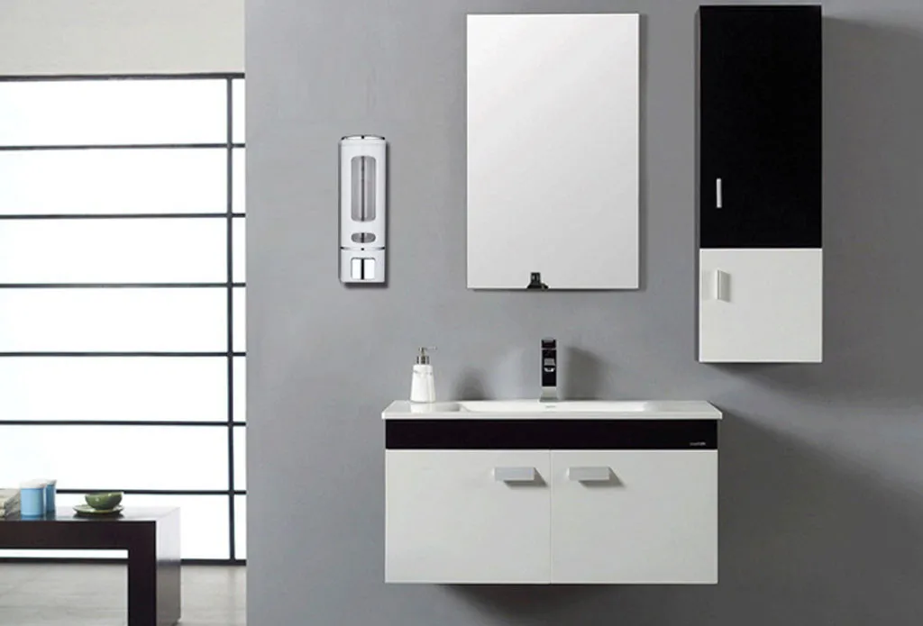 

400ML Liquid Soap Dispenser Bathroom Wall Mount Washing Lotion Soap Shampoo Hand Sanitizer Kitchen Washroom Hotel Shower Soap