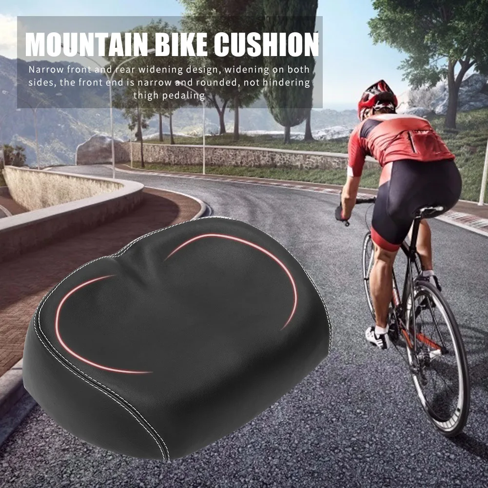 Противоударное велосипедное седло Большое широкое для велоспорта безбортная