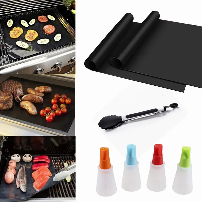 Барбекю Гриль коврик барбекю Открытый выпечки антипригарный многоразовые