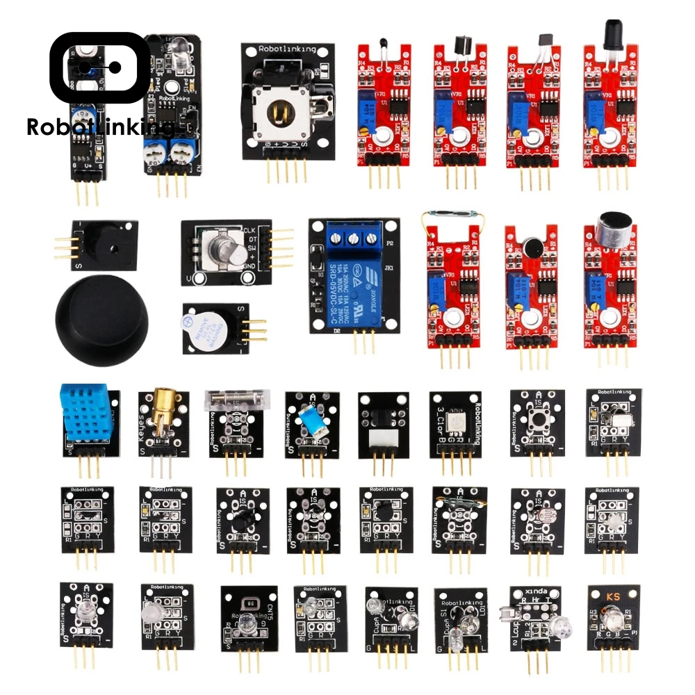 KUONGSHUN 37 в 1 комплект датчиков коробки/37 комплект датчиков для Arduino высокого качества v2.0