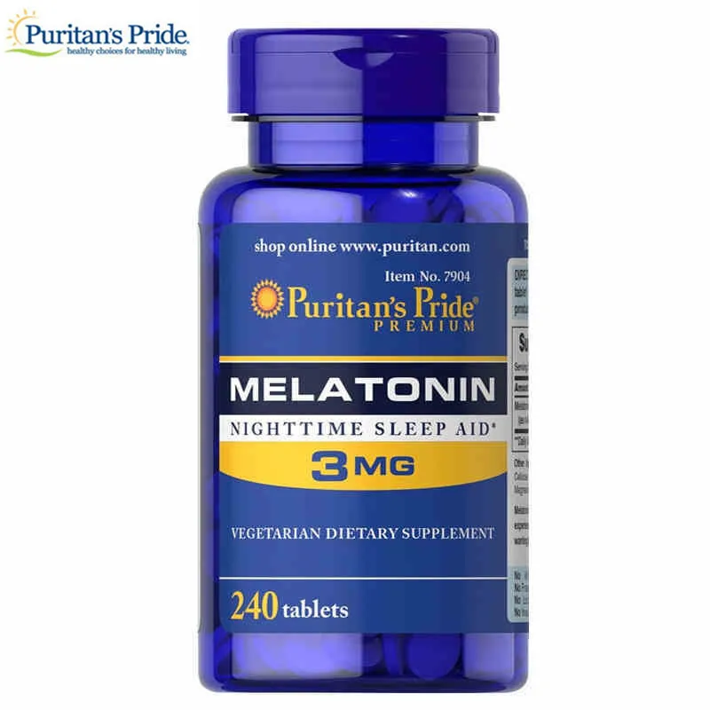 

Пуритановые капсулы сверхпрочного быстрого высвобождения, мелатонин 3 мг, каждый из 240 штук X 2 шт.