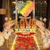 proposal props romantic surprise scene creative arrangement supplies letter lamp to express artifact indoor valentines day