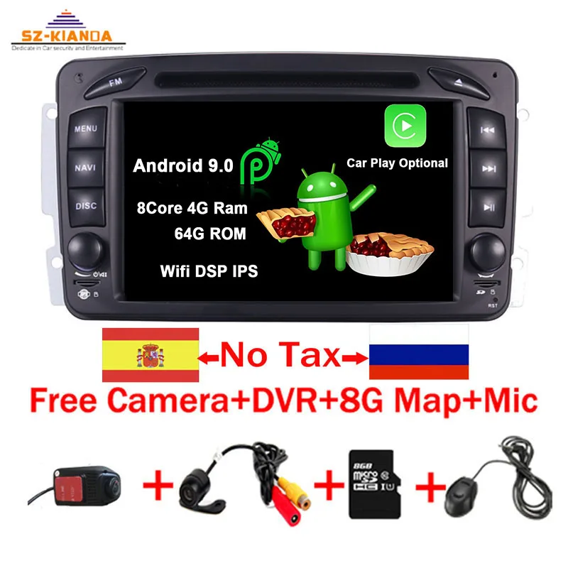 2 din автомобильный DVD gps для Mercedes/Benz Viano Vito W203 W209 C Класс W463 автомобильный dvd-плеер wifi 3g радио Miralink SWC+ 8G Карта