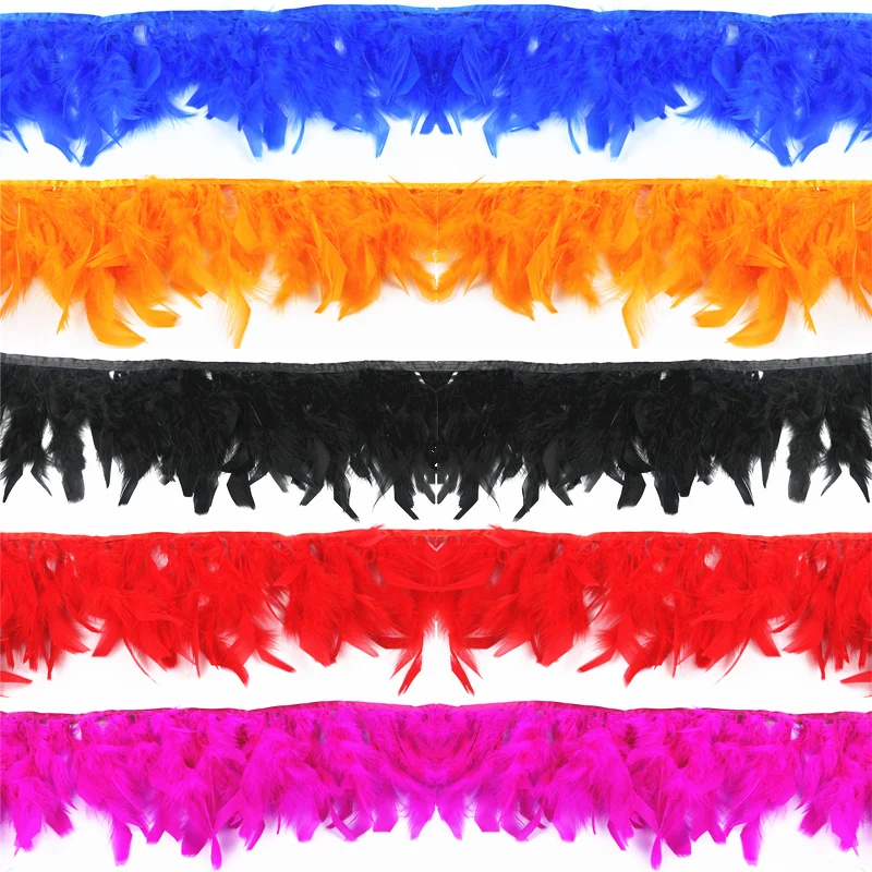 Оптовая продажа 2 м/лот высокое качество турецкие перья бахрома отделка 6 8 дюймов