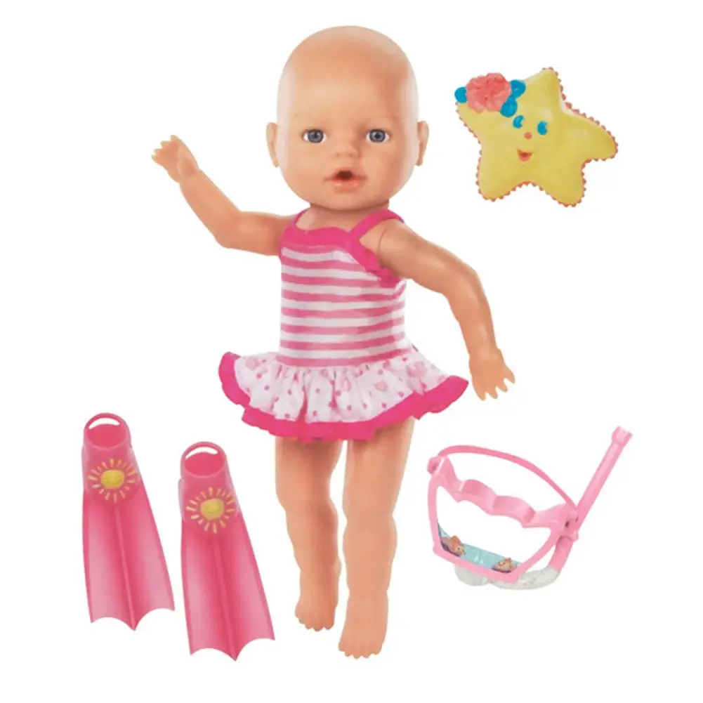

Electric Swimming Doll Plastic Bathing Baby Bath Toys Doll Early Learning Intelligence Swimming Goggles Doll Toys For Children