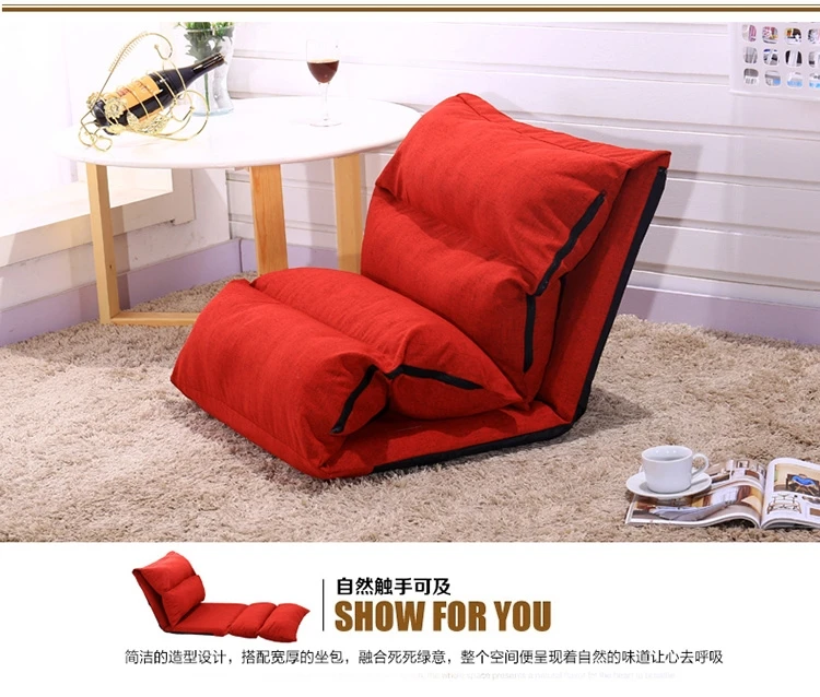 Ленивый диван-кровать Одноместный татами лежак на окно для общежития спинку