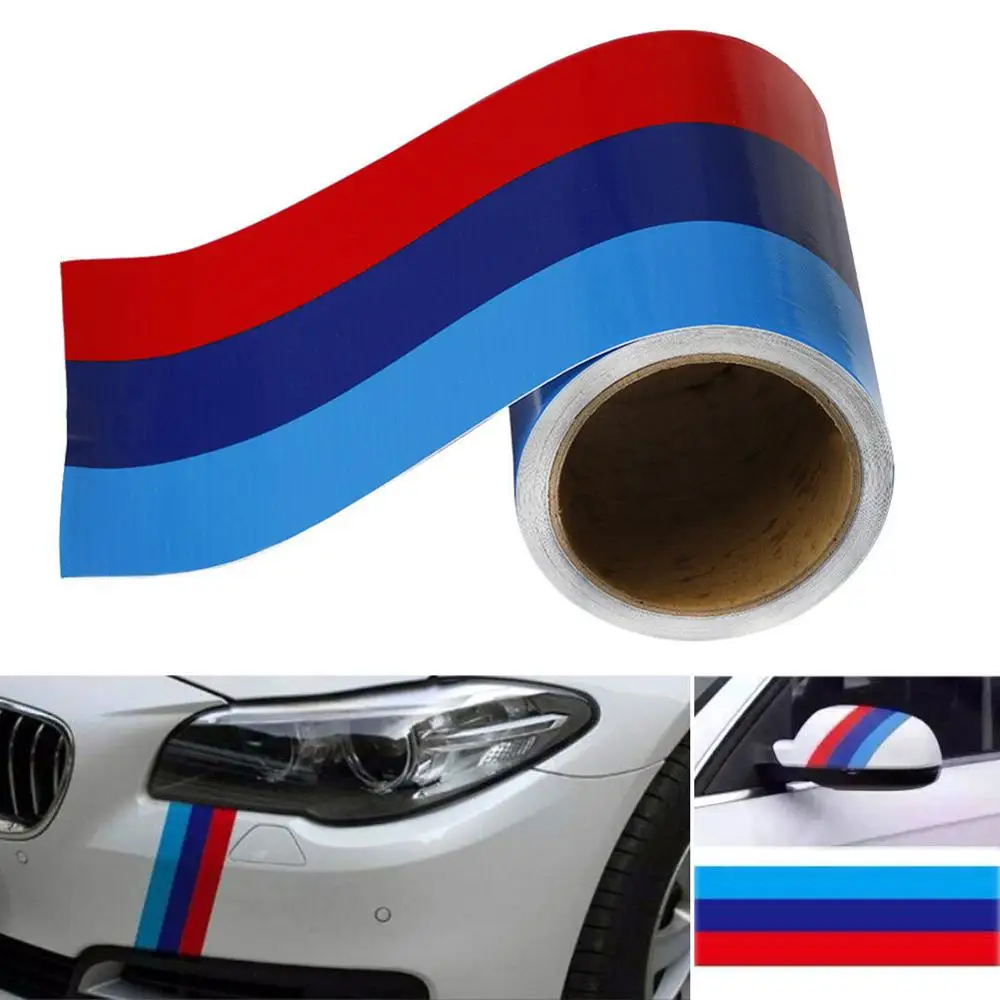 

1 M Car Vinyl Graphic Decal Auto Stickers and Decal M-Colored Stripe Sticker car Vinyl Decal For BMW M3 M4 M5 M6 3 5 6 7 Series