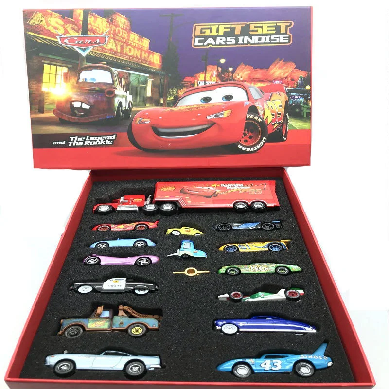 

Машинки из м/ф «Тачки» Disney Pixar, Молния Маккуин, Джексон, Круз, автомобиль, мастер-Roadmaster, дядюшка, Майк, грузовик, Подарочная коробка, набор игру...