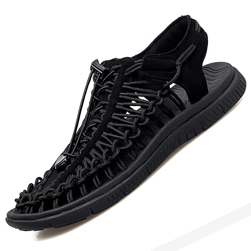 Сандалии мужские летние из дышащей ткани дизайнерская Повседневная пляжная