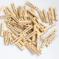 24pcs 72mm large natural wooden clips for photo clothespin craft decoration clips pegs
