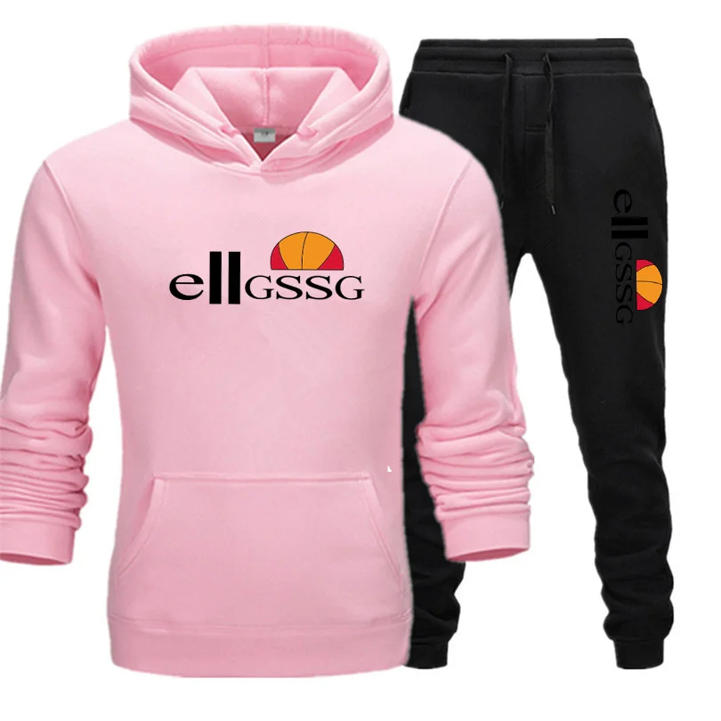 

2021 New fashion and handsome men's spring and autumn suit hoodie + pants two pieces of casual sportswear men's sportswear trend