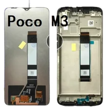 LCD For Xiaomi POCO M3 Display 10 Touches Screen Replacment For Poco M3 M 3 M2010J19CG l LCD Assembly No Dead Pixel