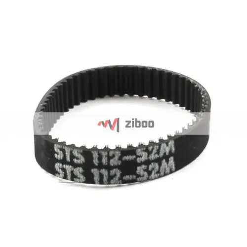 

S2M-112 56Teeth 6mm Width Black Rubber Cogged Industrial Timing Belt 6mm/ 0.24"