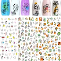 nail adhesive spring sticker diy abstract image nail art paper decoration manicure tattoos creative designs snake decals tool
