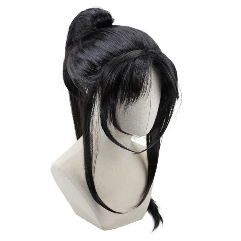 wig Аниме Jin Ling Mo Dao Zu Shi Косплей Костюм Grandmaster of Demonic культивирование езда костюм, полный набор - Цвет: wig