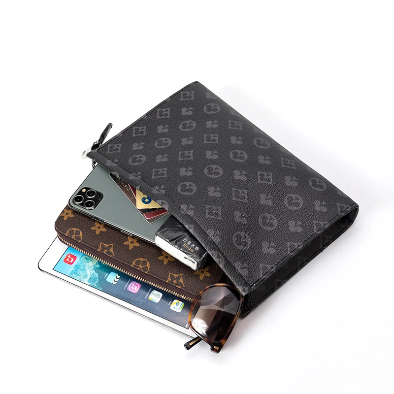 

2021 new luxury brand men Clutches bags High quality long wallets for men Purse Business Male Clutch Bags designer