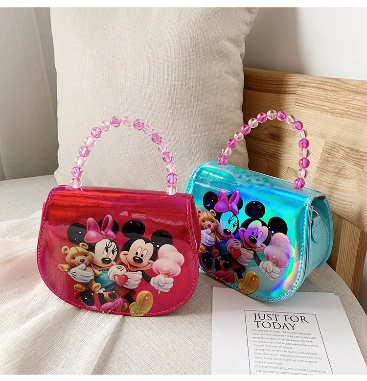 Disney лазерная сумка Детские Мультяшные Микки сумки с изображением мыши Tote модная сумка через плечо мультяшная сумка через плечо сумки-мессенджеры