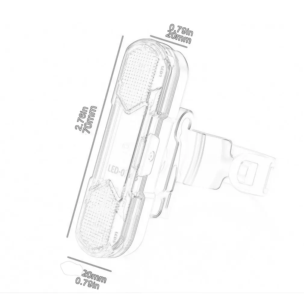 

Bicycle LED Lamp Bike Rear Tail Light Mini Taillight USB Rechargeable Safety Night Riding Rear Light