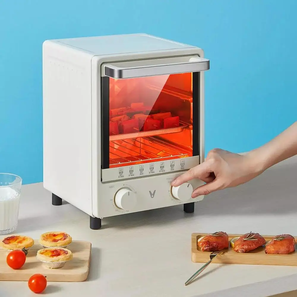 YouPin 220V 12L Electric Oven For Baking Breakfast Making Machine Multifunction Maker Household Bread Pizza Frying Pan Toaster | Бытовая