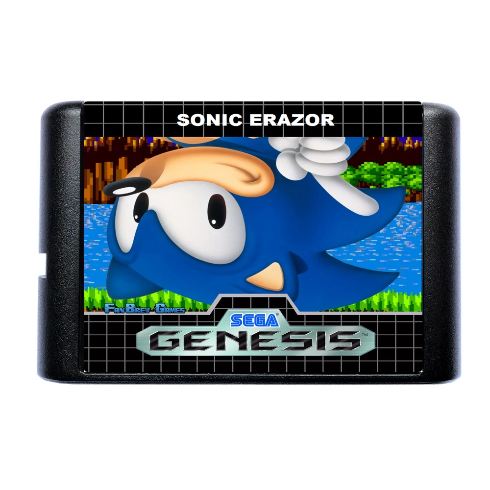 Sonic Erazor 16 Bit MD Game Card For Sega Mega Drive Genesis | Электроника