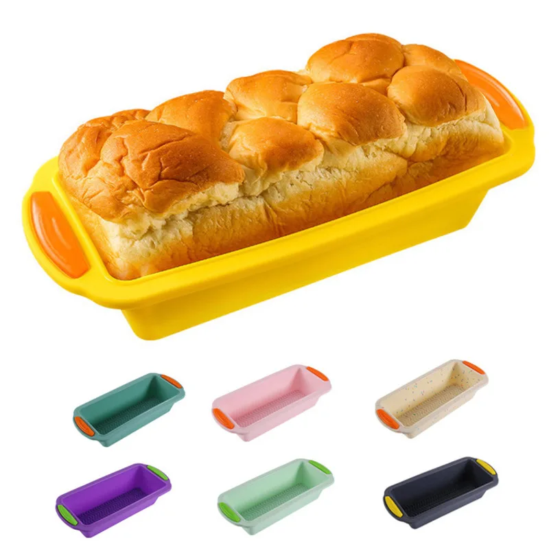 

Силиконовая форма для торта, прямоугольная поджаренная форма для хлеба, посуда для выпечки своими руками, не прилипающая, инструменты для в...