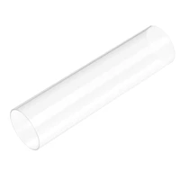 uxcell acrylic pipe rigid round tube clear 46mm id 50mm od 200mm for lamps and lanterns water cooling system