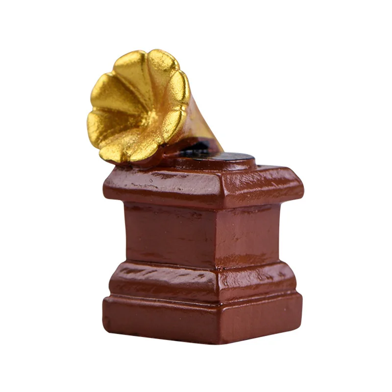 Милая мини камера ТВ радио фонограф имитация смолы игрушка украшение для