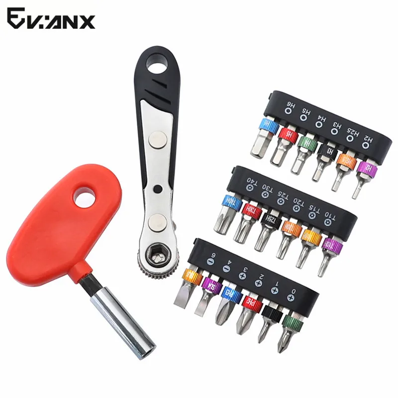 Многоразмерная отвертка с шестигранной отверткой Torx Phillips Набор бит