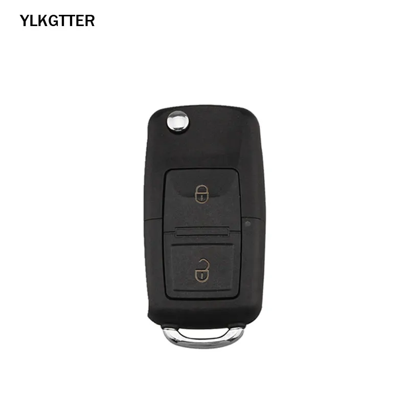 Black YLKGTTER 434MHz 1J0 959 753 CT дистанционный ключ для VW/Volkswagen Bora Polo Golf 4 MK4 Transporter с ID48 чипом HU66 Uncut Blade - Цвет: Black