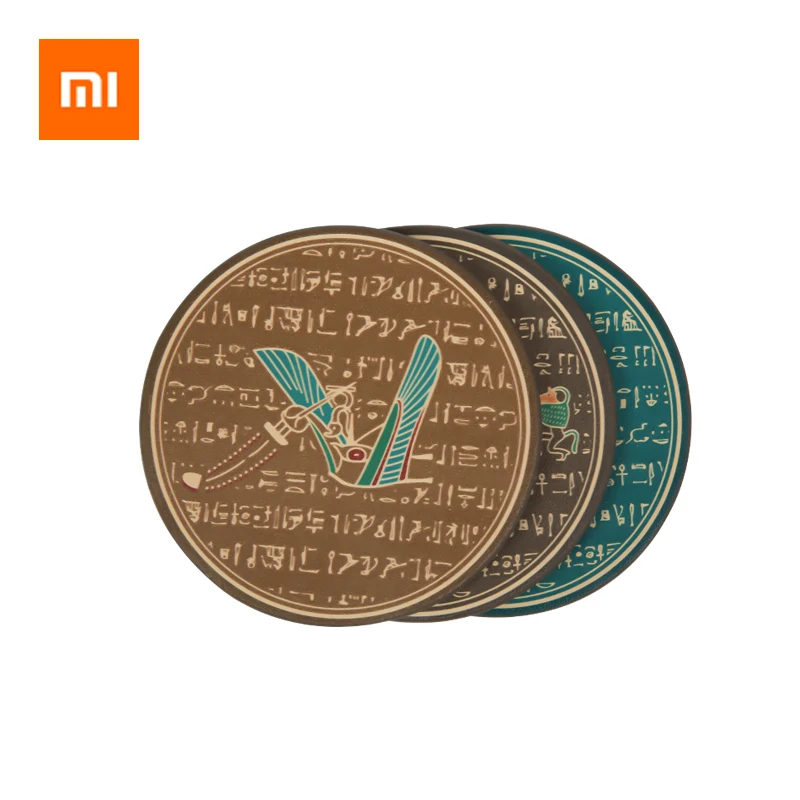 Xiaomi Ancient Egypt Series кожаные подставки для столов кружек термостойкие стаканчиков