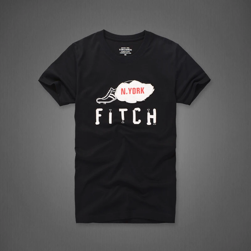 Американский побережье Мужская хлопковая футболка withRound шеи и с короткими