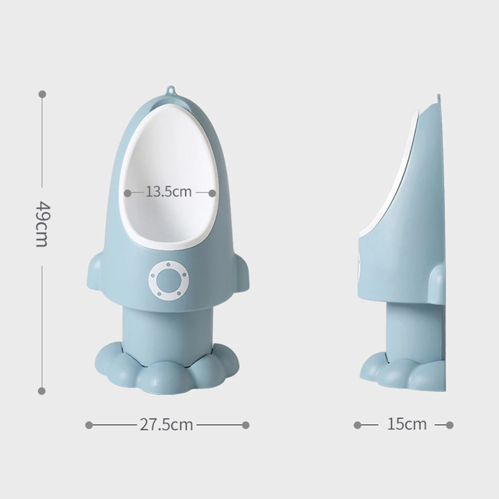 

Baby Boy Urinal Rocket Shape Children's Pot Vertical Adjustable Wall-Mounted Pee Training Urinal Baby Potty Portable Toilet