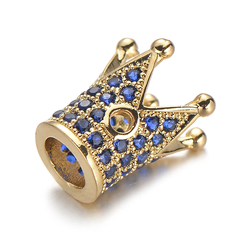 Pipitree трендовые бусины в виде короны розового синего зеленого цвета с кубическим