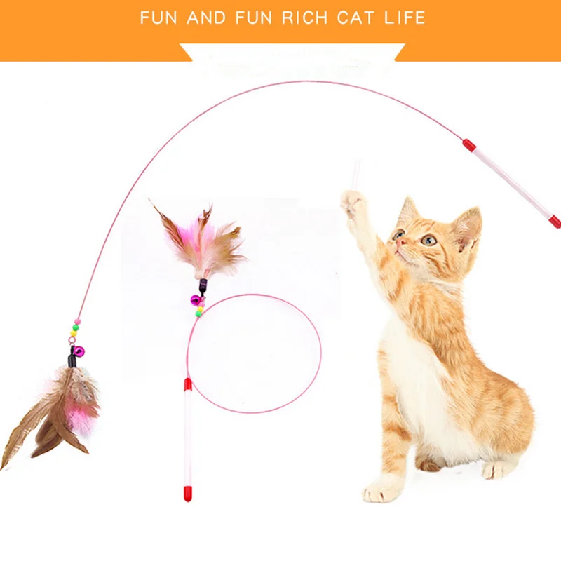 100 см Длина высокое качество кошка игрушка с колокольчиком недавно дизайн